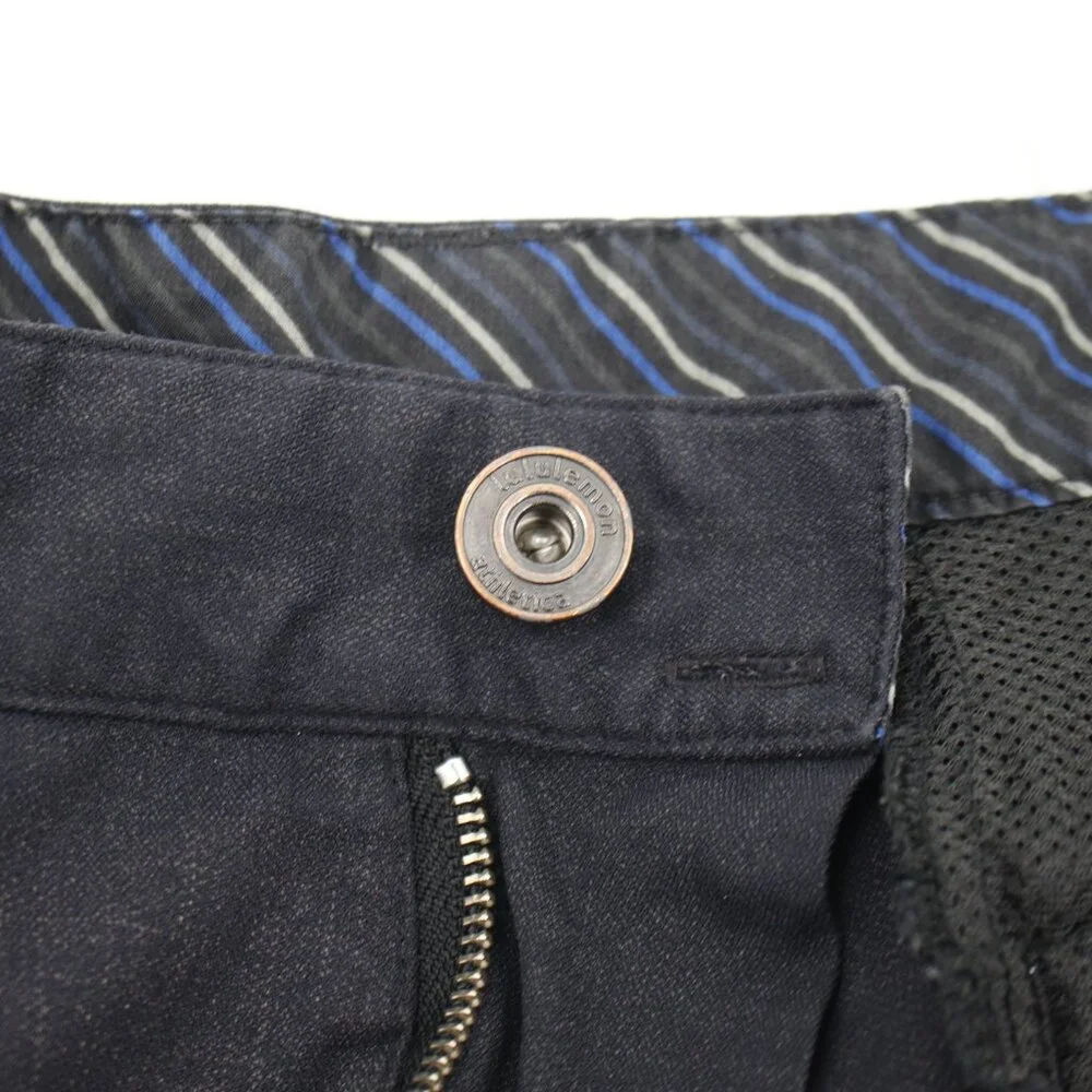 lululemon pants mens 36 L32 straight leg flat front chino athleisure mid rise